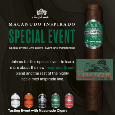 Macanudo Inspirado Cigar Experience at the Humidour in Hunt Valley, MD