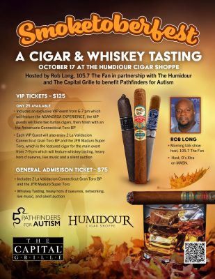 Smoketoberfest 2024 at the Humidour, benefiting Pathfinders for Autism