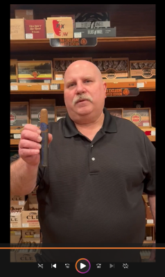 Joel with the Humidour's choice for the #1 cigar released in the past year, the CLE PCA 2024.