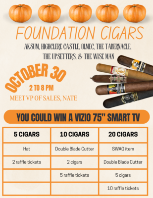 Foundation Premium Cigars at the Humidour Cigar Shoppe